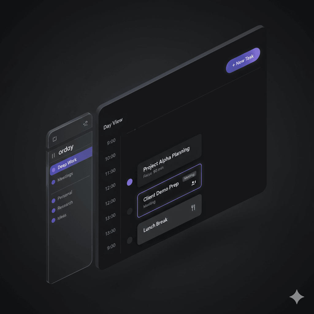Full orday app interface